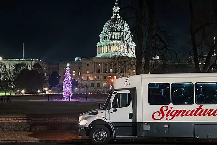 DC Combo: National Mall Night Bus Tour + US Capitol Walking Tour
