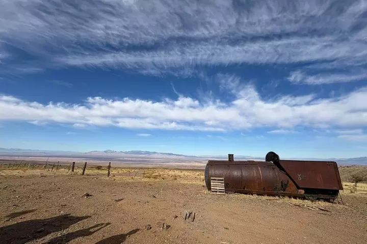 Virgin River Mountains Key Hole Rock | Bunkerville Choo Choo Tour