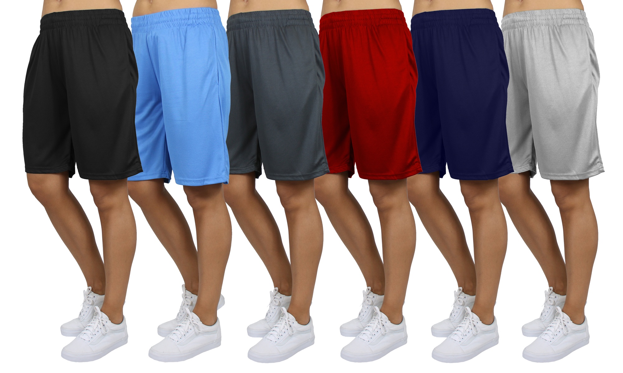 Women's Loose Fitting Moisture Wicking Performance Active Mesh Shorts