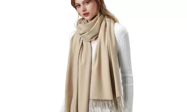 Cashmere Shawls With Soft Fringe - Second Medium