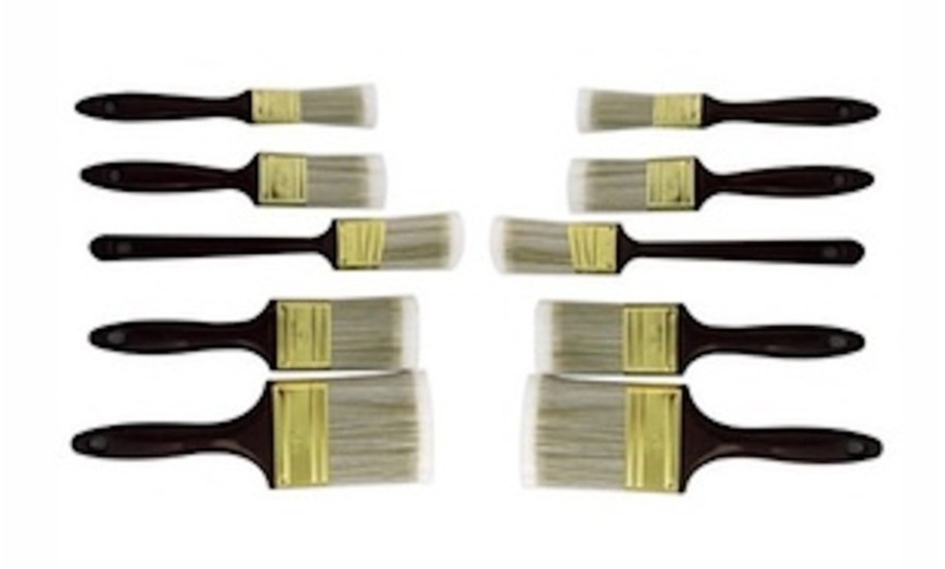 Piece Paint Brush Set With Nylon Bristles Groupon