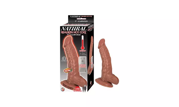 Nasstoys Realskin Curved Vibrating Warming Dongs - Second Medium