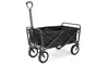 Collapsible Outdoor Foldable Wagon Cart Lightweight in Black, Multi-Purpose Cart