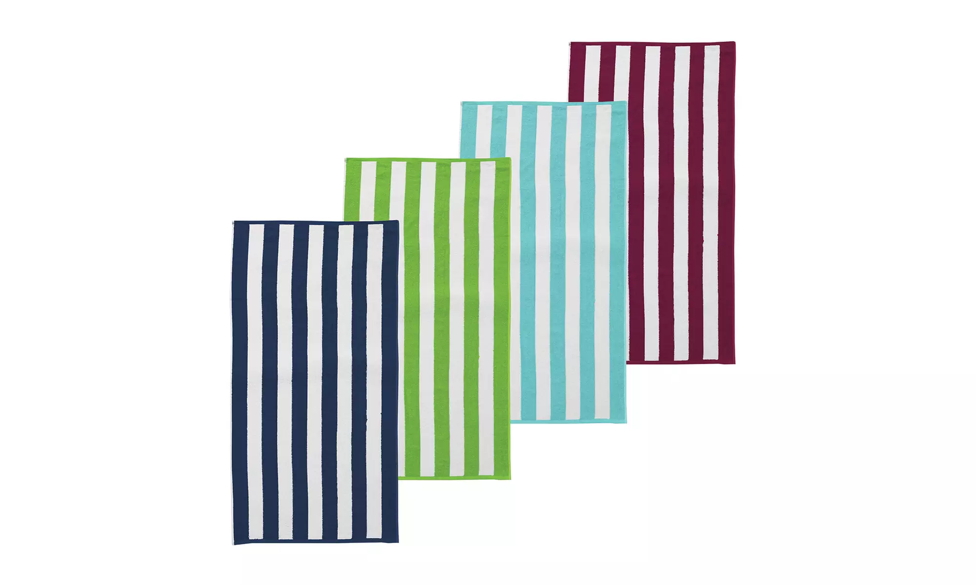 4 Pack Premium Cotton Cabana Beach Towel