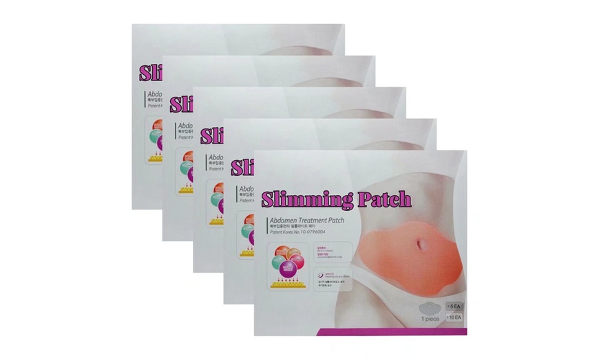 5 50 PCS Fat Burning Slimming Patch Waist Abdominal Fat Weight Loss