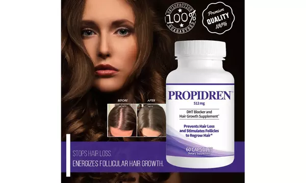 Propidren by HairGenics - DHT Blocker with Saw Palmetto To Prevent Hair Loss - Second Medium