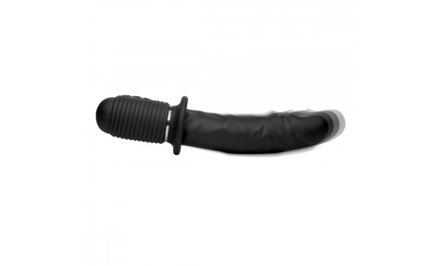 Power Pounder Vibrating And Thrusting Silicone Dildo Groupon