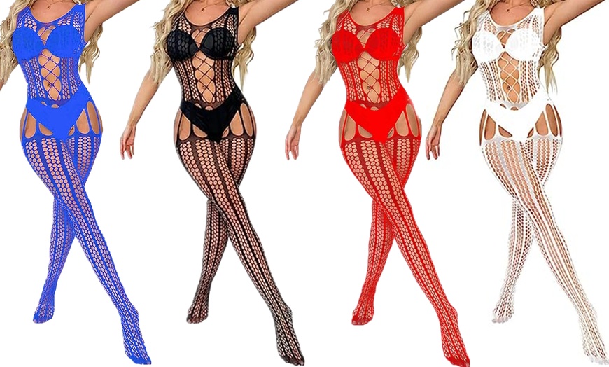 Up To 67 Off On Women Fishnet Lingerie Babydo Groupon Goods