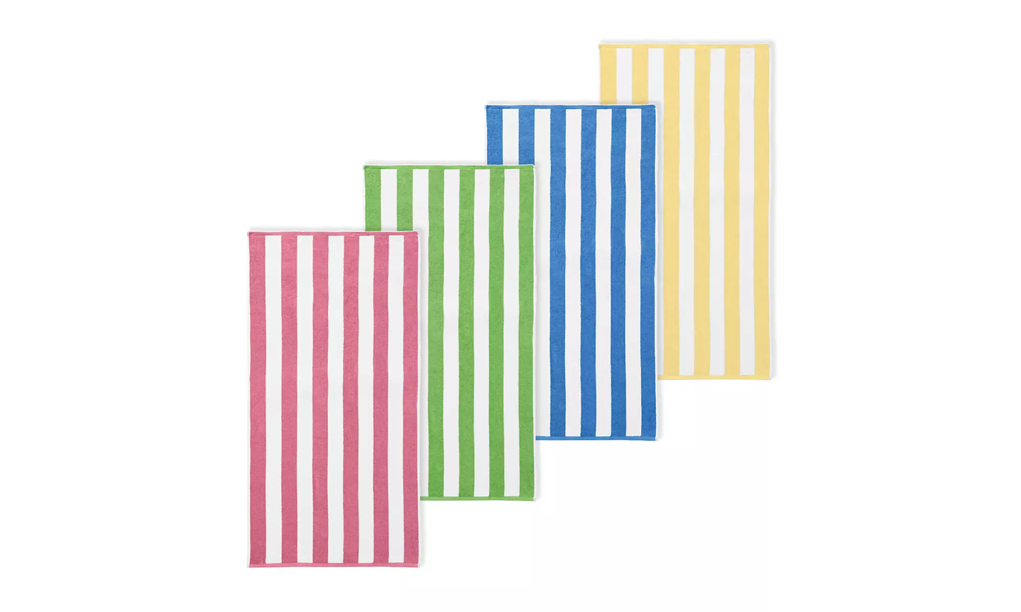 4 Pack Premium Cotton Cabana Beach Towel