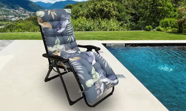 NewHome 67"x22" Chaise Lounge Cushion Outdoor Padded Sun Lounger Chair Cushion - Second Medium