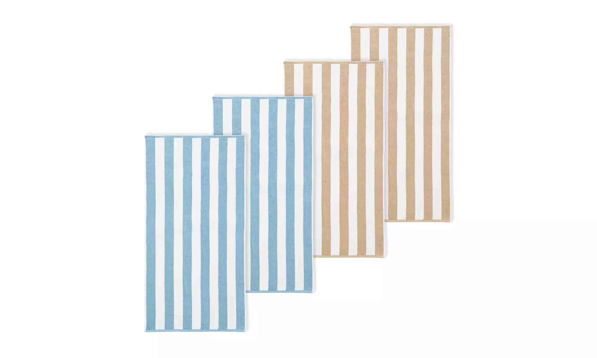 4 Pack Premium Cotton Cabana Beach Towel