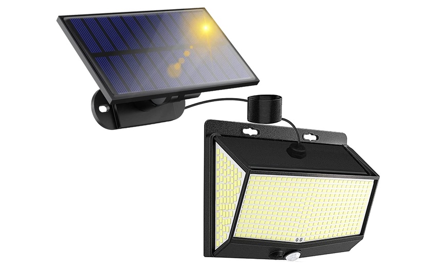 Up To Off On Imountek Led Solar Wall F Groupon Goods