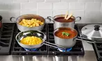 NewHome Stainless Steel Cookware Set Induction-Ready Pots & Pans Set (7-Piece)