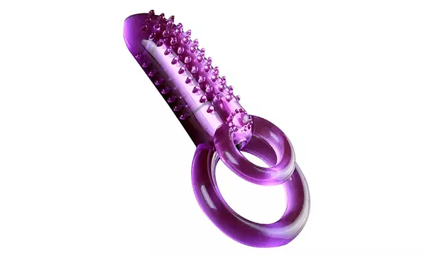 Dual Ring Vibrating Penis Rings Adult Products Couples Sex Love Toys - Second Medium