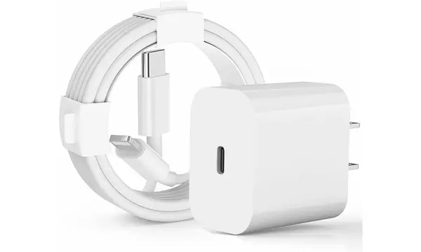 20W Fast Charging Block W/ 6ft USB Type C Cable for Apple iPhone - Primary Image