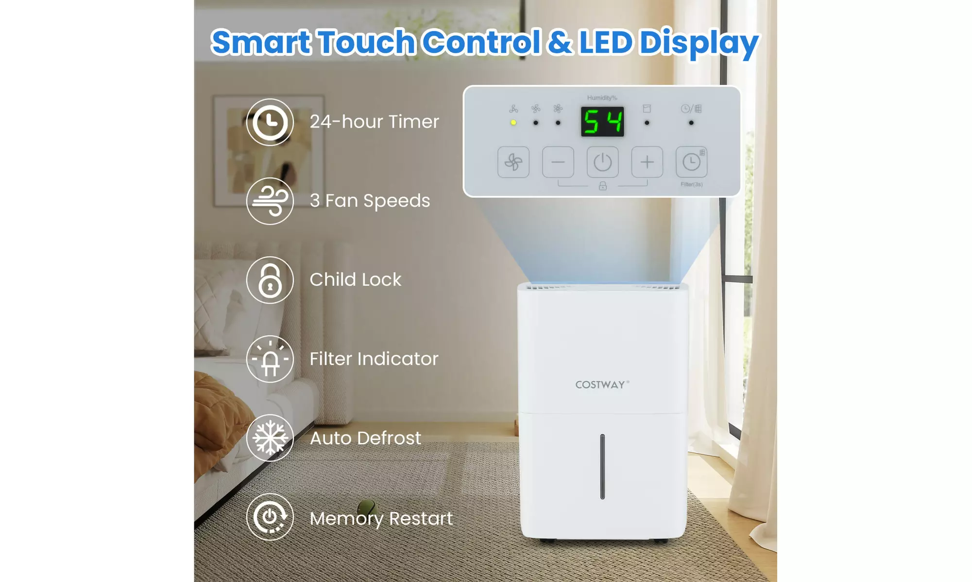 Costway Energy Star Dehumidifier: Eliminate excess moisture