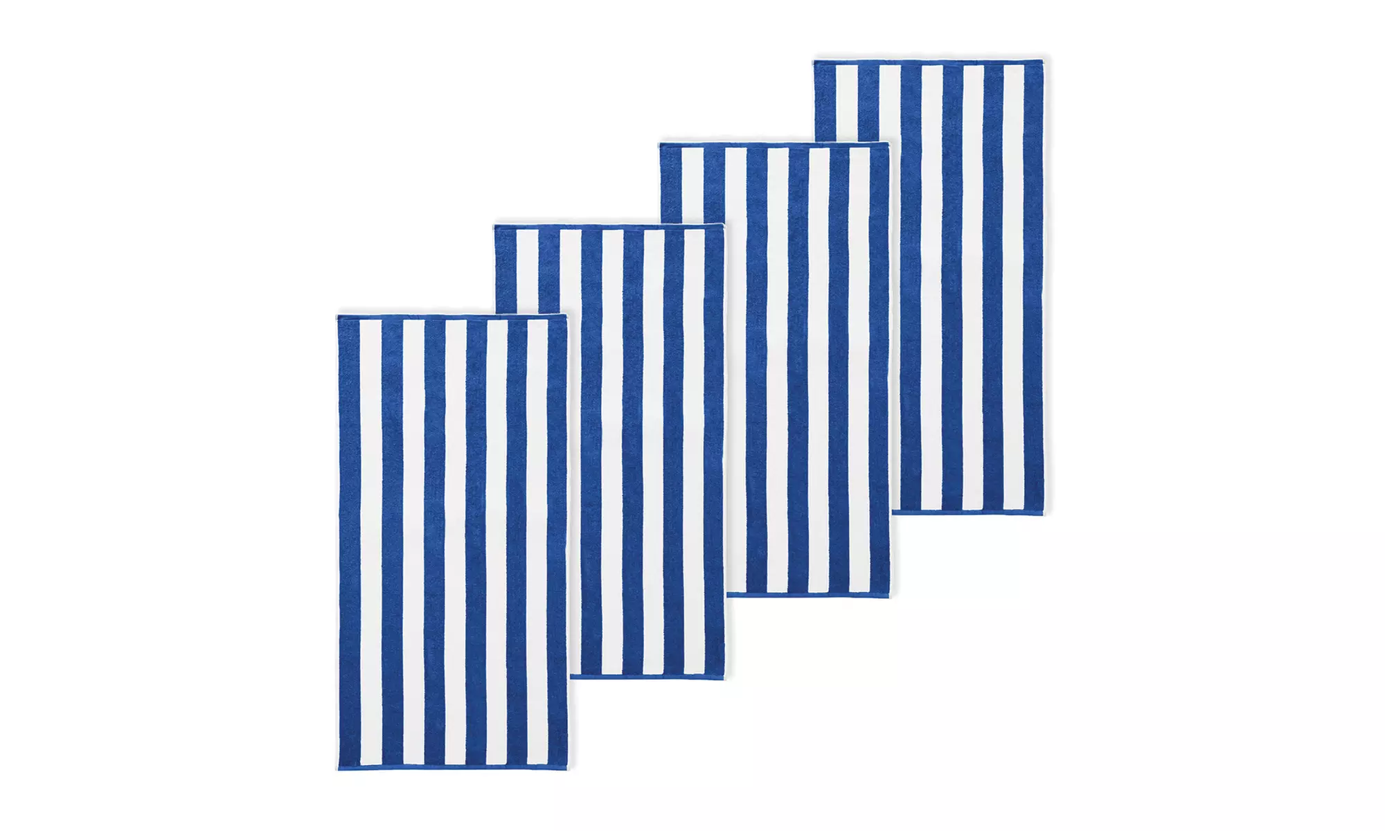 4 Pack Premium Cotton Cabana Beach Towel