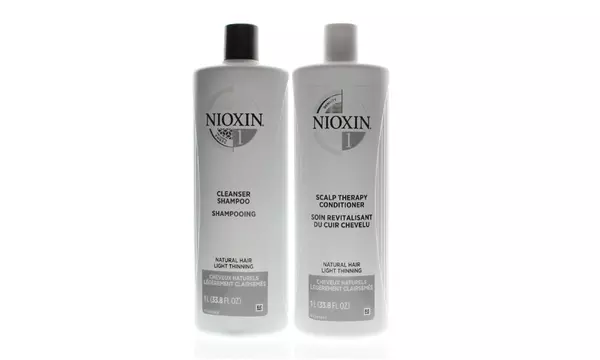  Nioxin Cleanser Shampoo, Scalp Therapy Conditioner, or Liter Duo (33.8oz)  - Second Medium