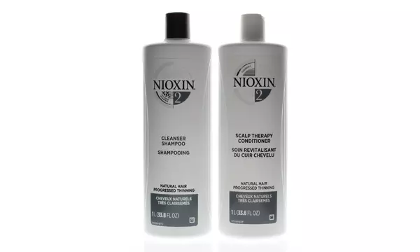  Nioxin Cleanser Shampoo, Scalp Therapy Conditioner, or Liter Duo (33.8oz)  - Second Medium