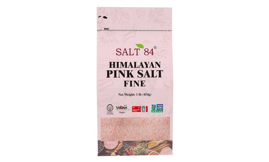 SALT 84 Himalayan Pink Salt Fine Grain 6 PCS Groupon