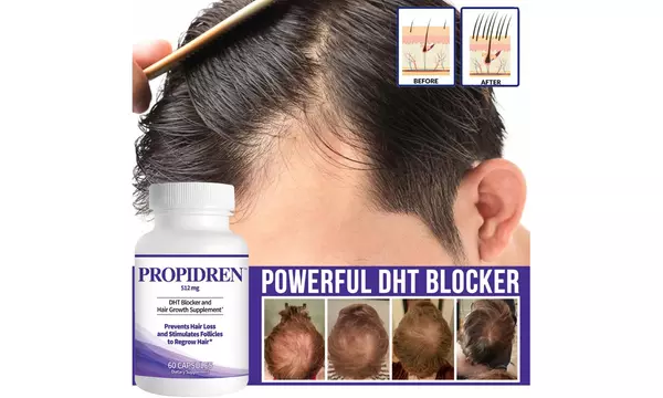 Propidren by HairGenics - DHT Blocker with Saw Palmetto To Prevent Hair Loss - Second Medium