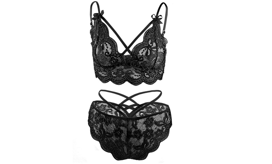 Up To 70 Off On Women Sexy Lingerie Set Lace Groupon Goods