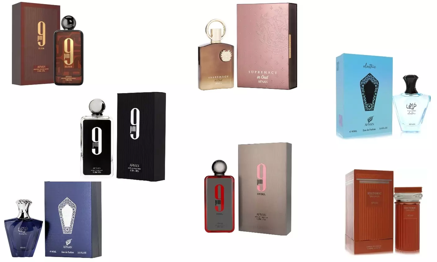 Afnan Collection (Multiple Perfumes) EDP 3.4 FL.oz for Men & Women