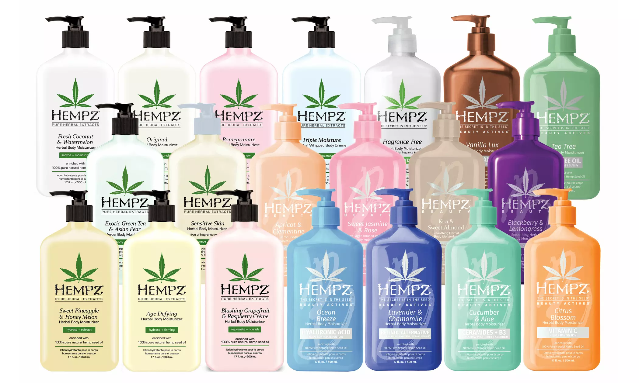 Hempz Herbal Body Moisturizer 17oz each (2pk or 3pk options) - Primary Image