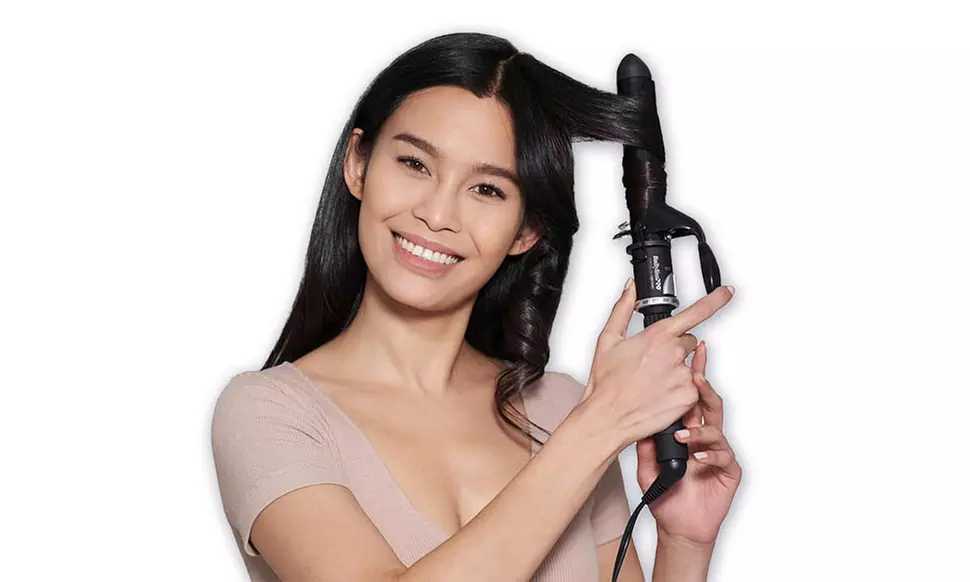BabylissPRO Porcelain Ceramic Hair Dryer, Triple Barrel Waver & Curling Iron Set
