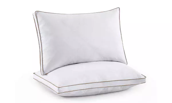 Peace Nest 2 Pack White Goose Feather and Down Pillows - Second Medium