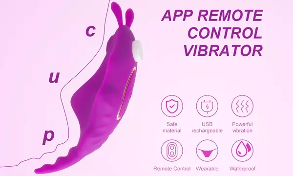 Wearable Panty APP Remote Control Clitoral G Spot Vibrators 9 Vibrations Modes - Second Medium