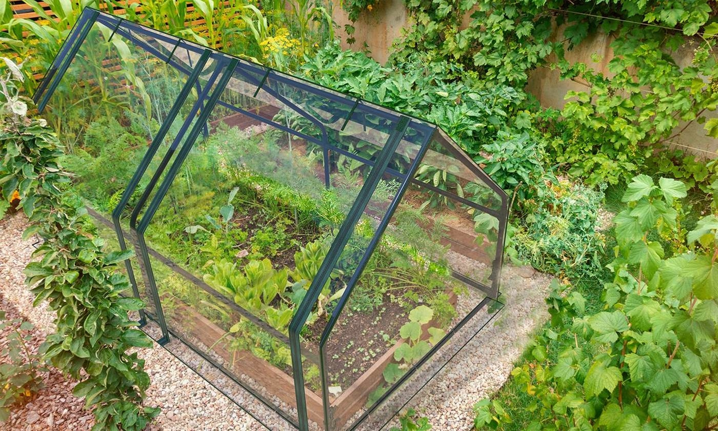 iMounTEK Mini Greenhouse with Roll-Up Doors and UV-Resistant Waterproof Cover