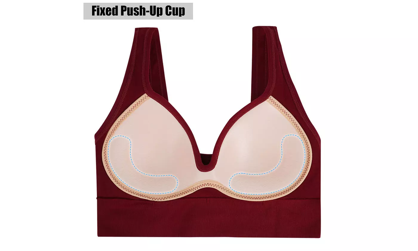 Womens Non-Wired Cami Bra with Natural Lift Support