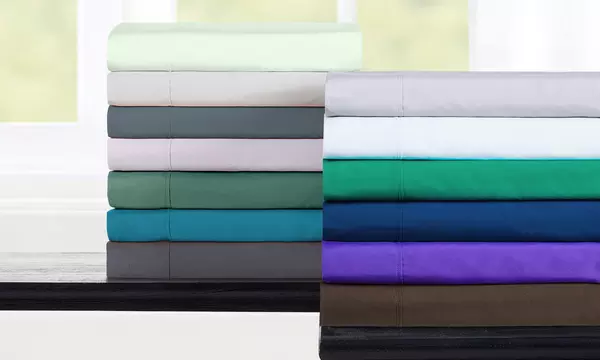 Bibb Home 6pc Bamboo 1800 Thread Count Deep Pocket Sheet Set - Primary Image