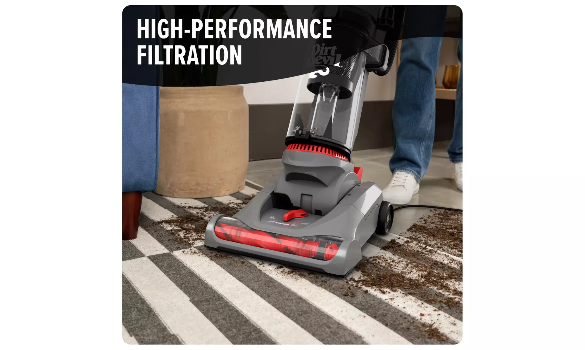 Dirt Devil Multi-Surface Vacuums: Upright, Stick, & 8V Grab & Go+ Cordless Hand Vacuums