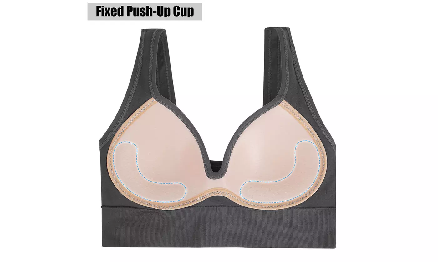 Womens Non-Wired Cami Bra with Natural Lift Support