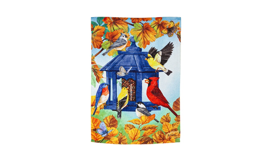 Fall Feeder Garden Textured Suede Flag Groupon