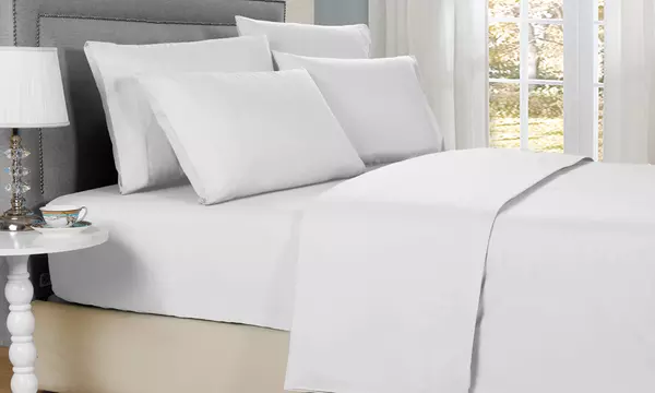 Bibb Home 6pc Bamboo 1800 Thread Count Deep Pocket Sheet Set - Second Medium