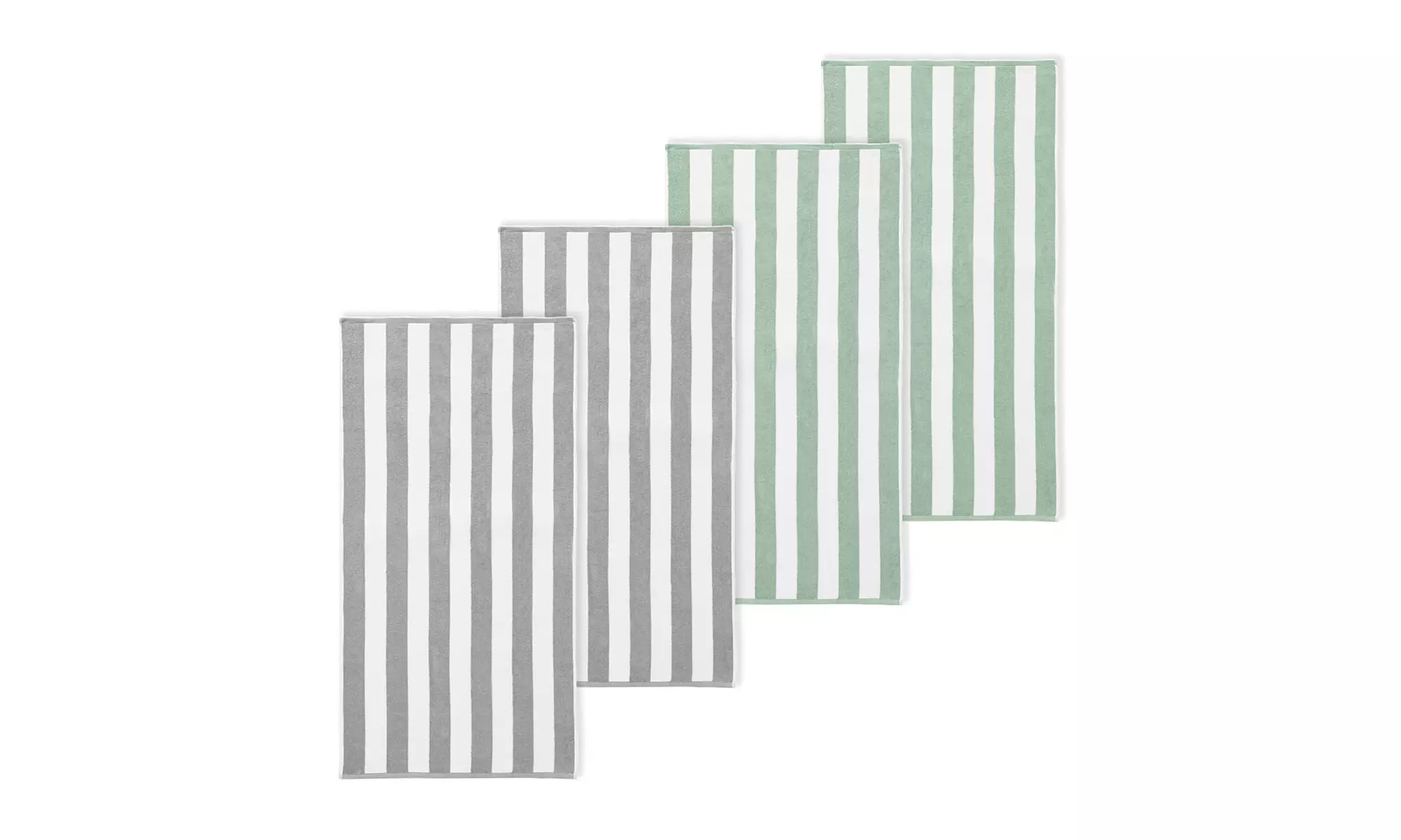 4 Pack Premium Cotton Cabana Beach Towel