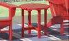 WestinTrends Dylan Adirondack Round Outdoor Side Table