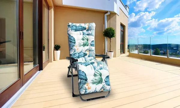 NewHome 67"x22" Chaise Lounge Cushion Outdoor Padded Sun Lounger Chair Cushion - Second Medium