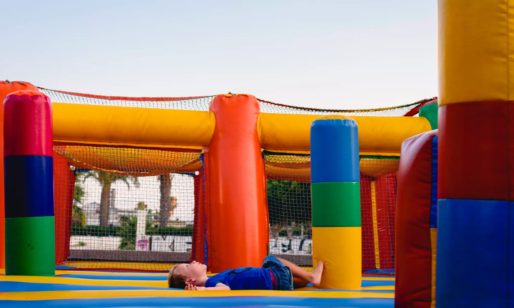 15 Ft Tropical Slide with Mickey Bounce Combo or Flamin' Wave Rental 