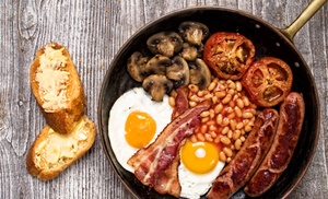 Breakfast with Hot Drinks for Two at Salt And Pepper Grill Breakfast with Hot Drinks for Two at Salt And Pepper Grill