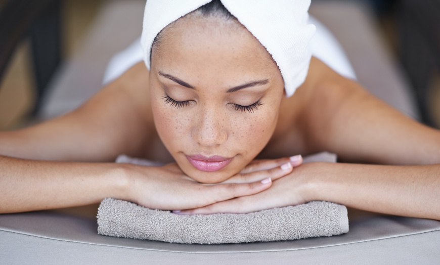 Image 2: One 60-Min Facial & Massage, Hot Stone Massage w/ LED Therapy & More