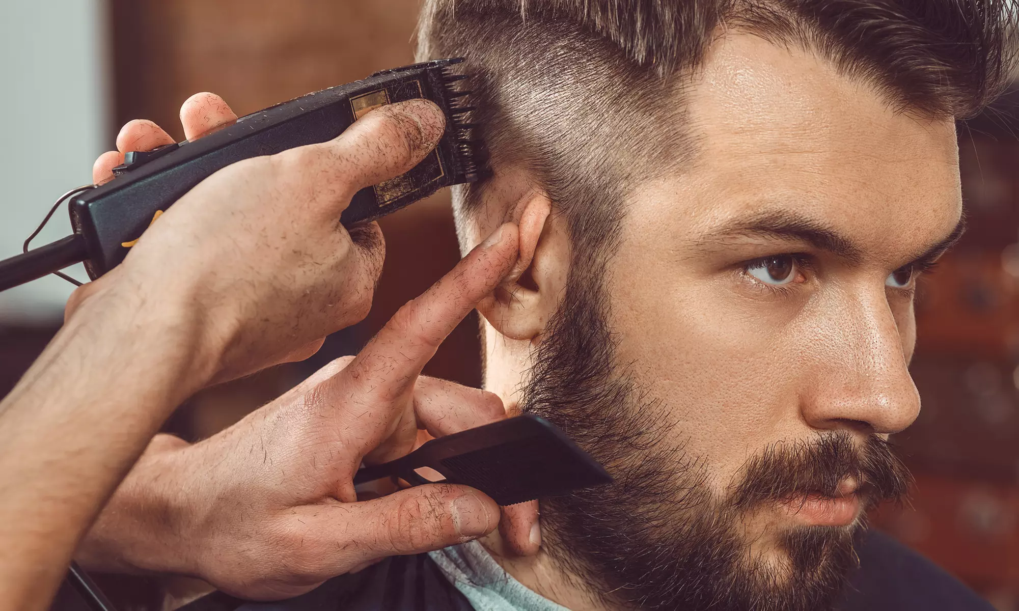 Maintain a Sharp Look with Men's Beard Trim or Haircut, or Combos