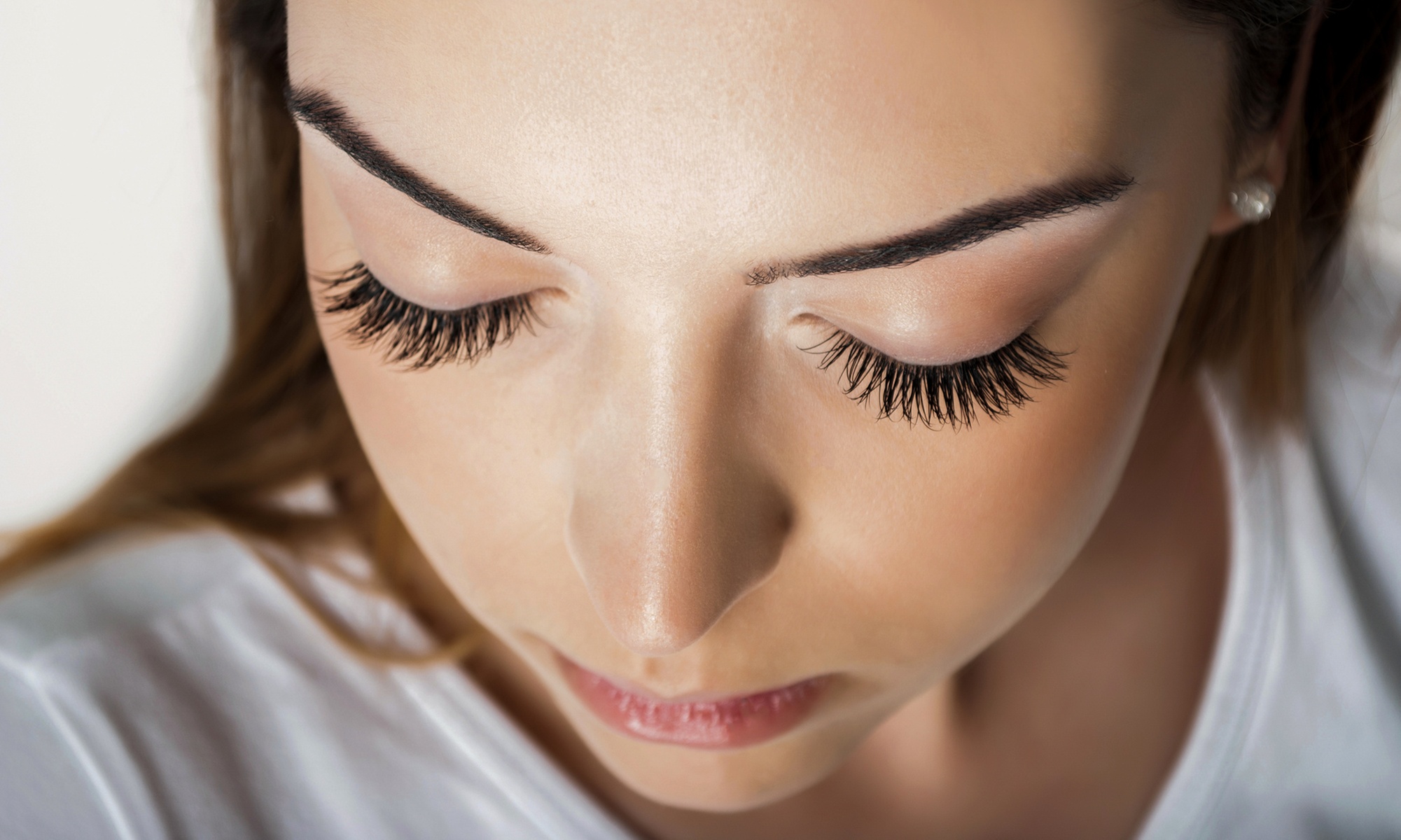 Get Natural Set of Eyelash Extensions - 50 or 70 Lashes Per Eye