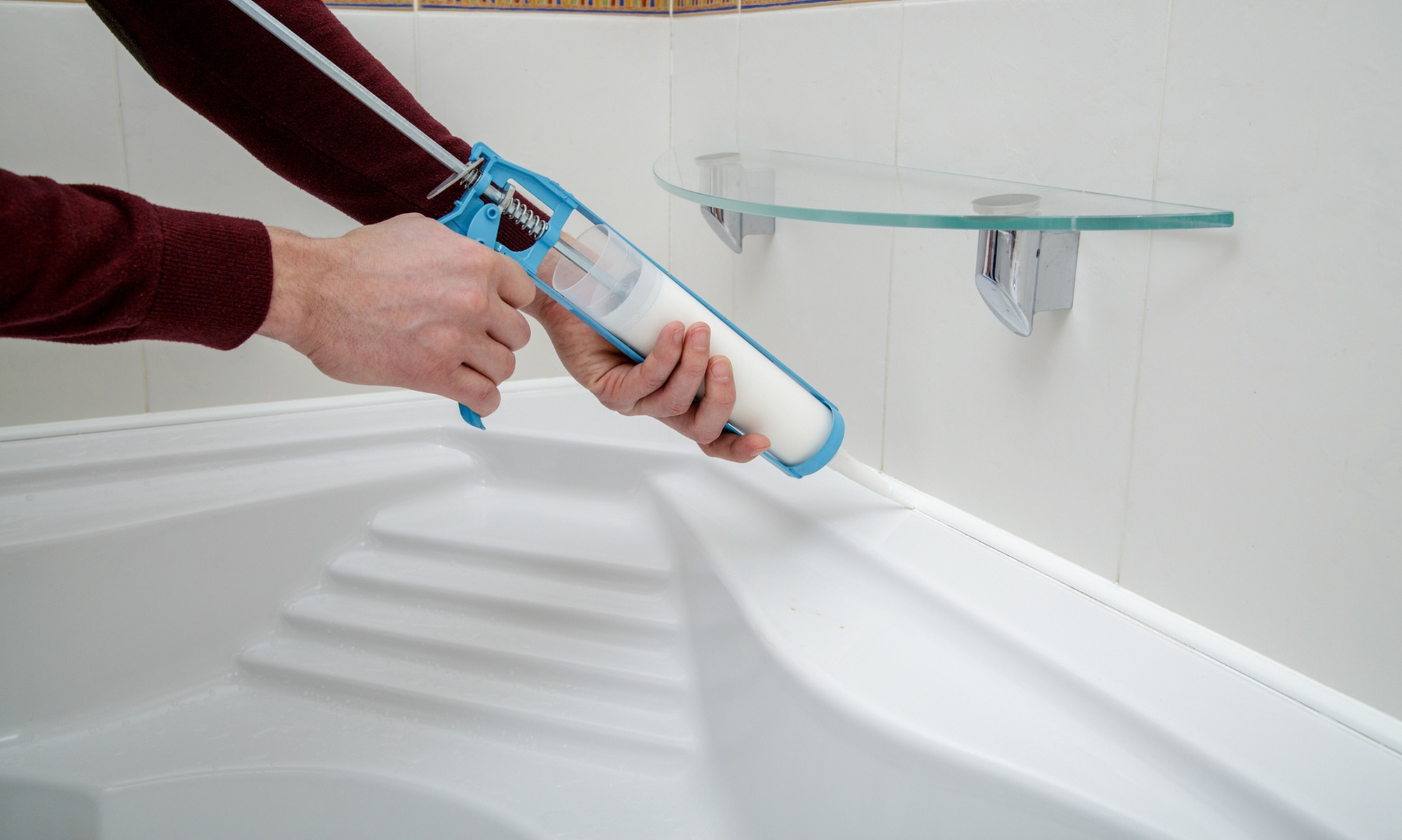Complete Bathtub Tile and Grout Cleaning w/ Caulk Restoration & More