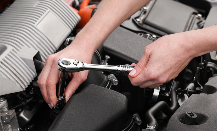 Image 1: Full Car Service with Pink Slip