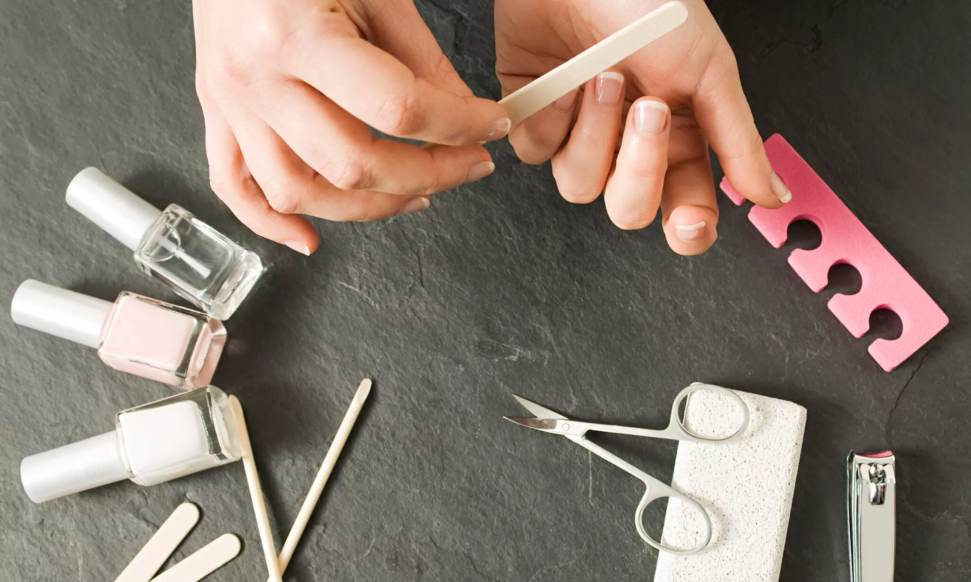 Elevate Your Nails with Russian Manicures, Acrylic or Builder Gel Full Sets at Kimberly Nails (Up to 51%Off) - Primary Image
