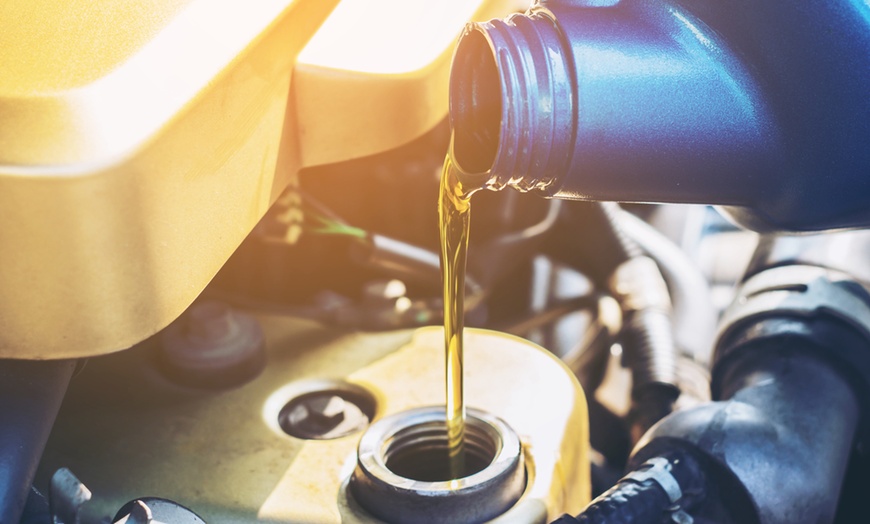 Image 1: Full Synthetic Oil Change (5 or 6.5 qts) w/ European Liqui Moly Option